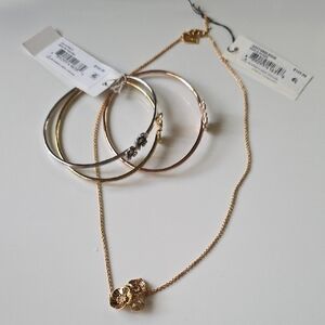 Coach‎ Gold and Silver Bracelet Set